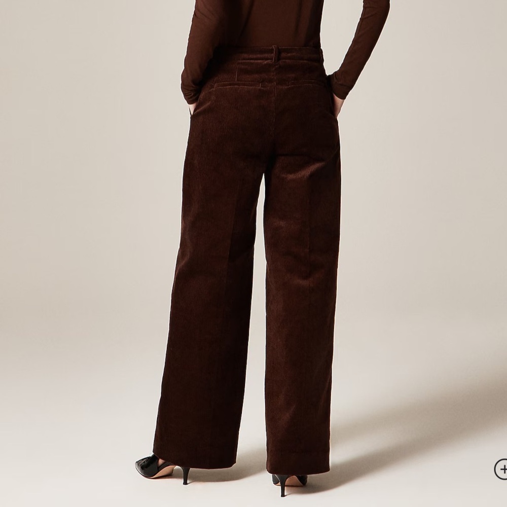 J Crew Wide-leg trouser in stretch corduroy - Picture 2 of 7